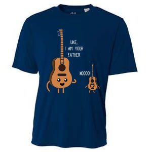 Uke I Am Your Father Funny Ukulele Banjo Guitar Player Gift Cooling Performance Crew T-Shirt