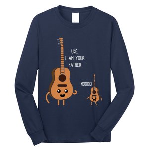 Uke I Am Your Father Funny Ukulele Banjo Guitar Player Gift Long Sleeve Shirt