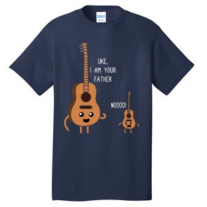 Uke I Am Your Father Funny Ukulele Banjo Guitar Player Gift Tall T-Shirt