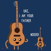 Uke I Am Your Father Funny Ukulele Banjo Guitar Player Gift Tall T-Shirt