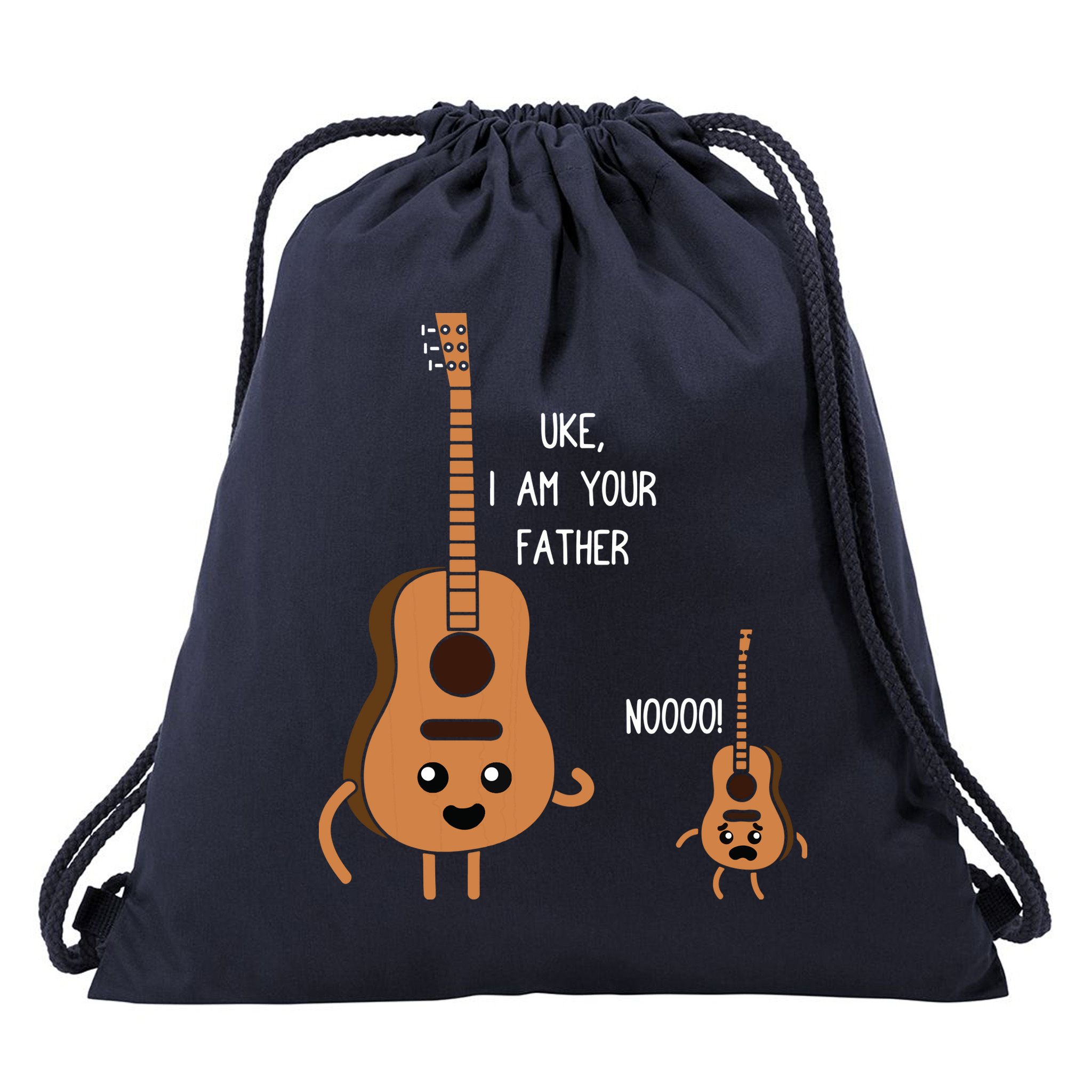 Uke I Am Your Father Funny Ukulele Banjo Guitar Player Gift Drawstring Bag