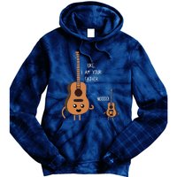 Uke I Am Your Father Funny Ukulele Banjo Guitar Player Gift Tie Dye Hoodie