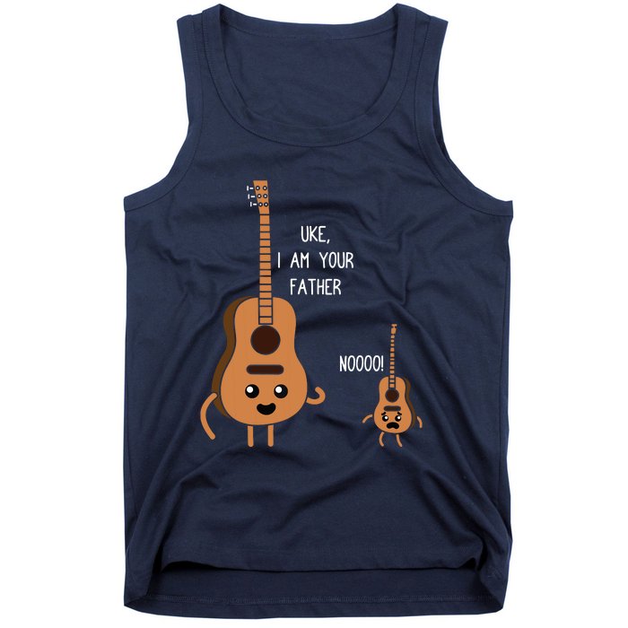 Uke I Am Your Father Funny Ukulele Banjo Guitar Player Gift Tank Top