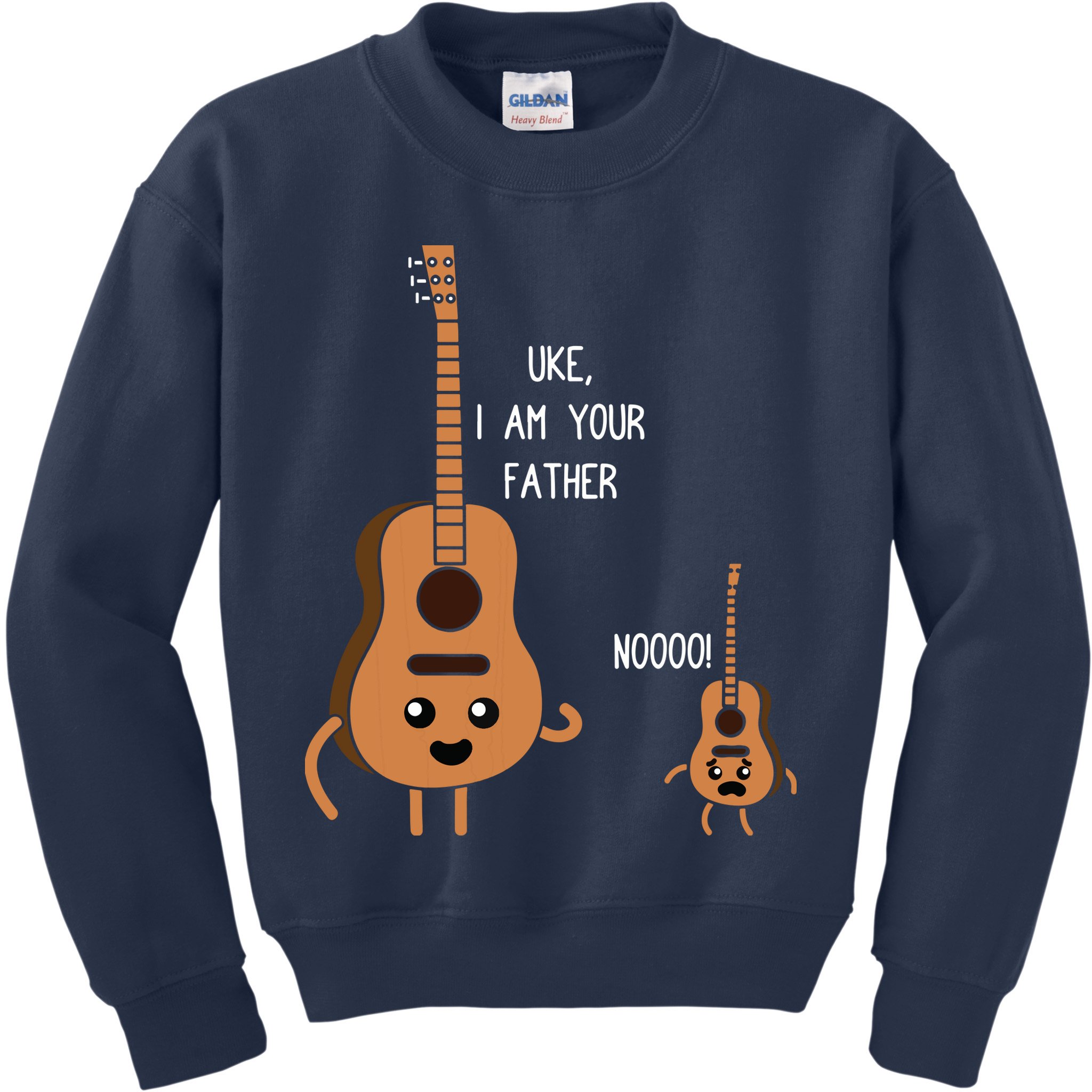 Uke I Am Your Father Funny Ukulele Banjo Guitar Player Gift Kids Sweatshirt