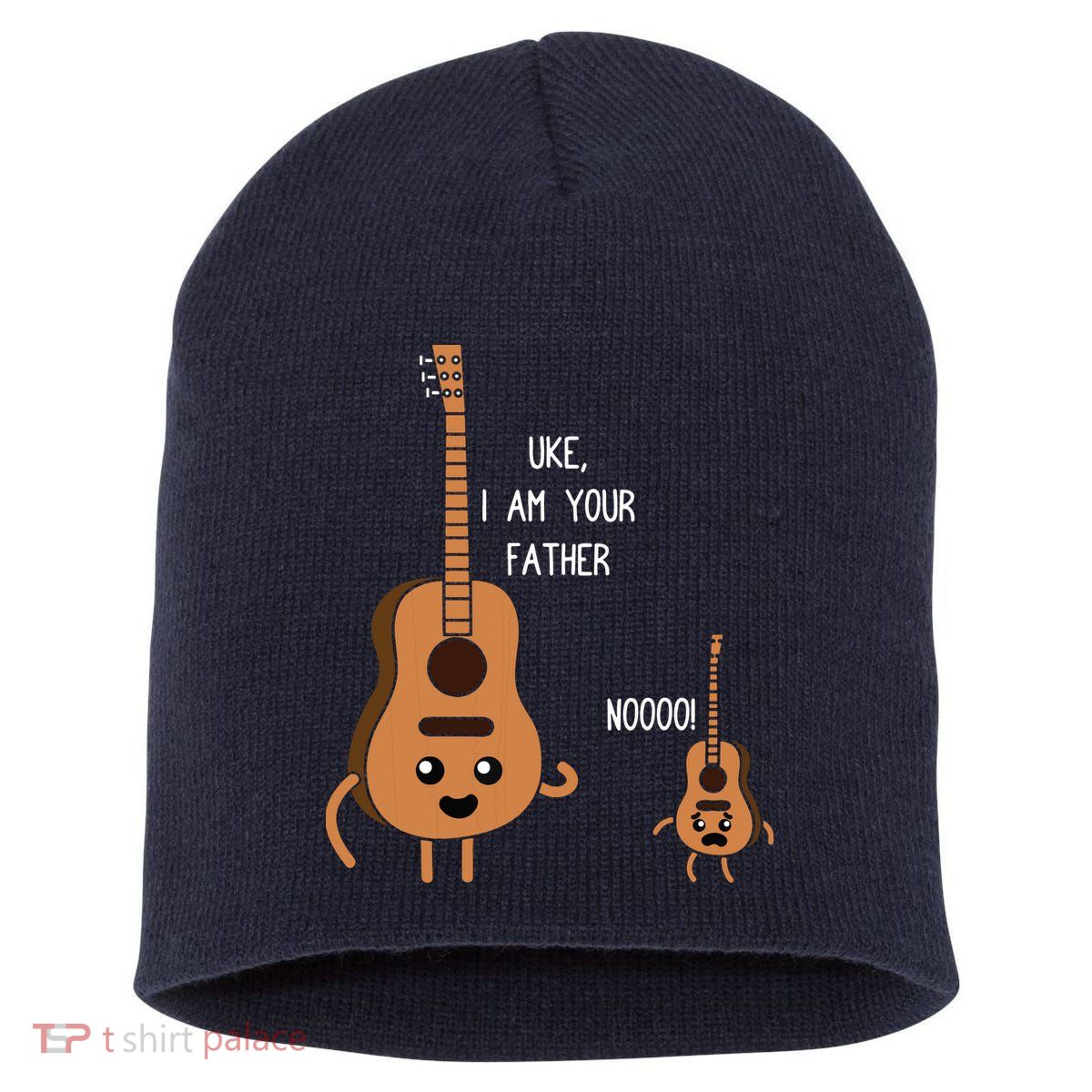 Uke I Am Your Father Funny Ukulele Banjo Guitar Player Gift Short Acrylic Beanie