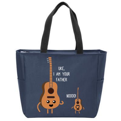 Uke I Am Your Father Funny Ukulele Banjo Guitar Player Gift Zip Tote Bag
