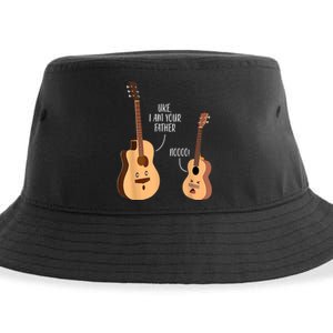 Uke I Am Your Father Guitar Ukulele Music Hilarious Gift Sustainable Bucket Hat