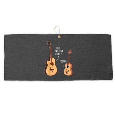 Uke I Am Your Father Guitar Ukulele Music Hilarious Gift Large Microfiber Waffle Golf Towel