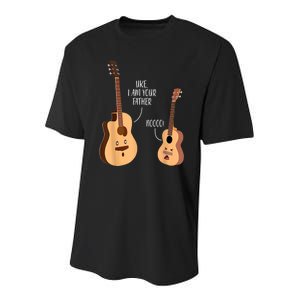 Uke I Am Your Father Guitar Ukulele Music Hilarious Gift Youth Performance Sprint T-Shirt