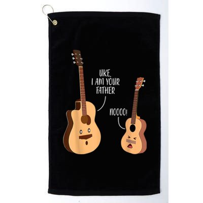 Uke I Am Your Father Guitar Ukulele Music Hilarious Gift Platinum Collection Golf Towel