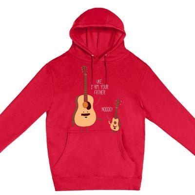 Uke I Am Your Father Ukulele Guitar Music Premium Pullover Hoodie