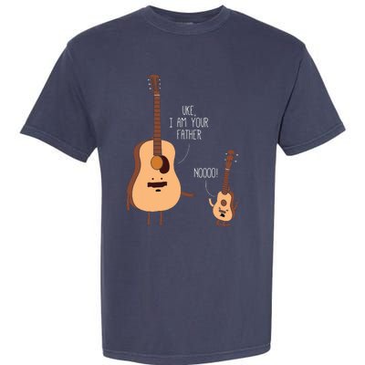 Uke I Am Your Father Ukulele Guitar Music Garment-Dyed Heavyweight T-Shirt