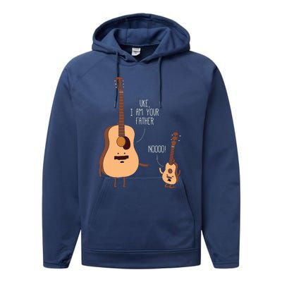 Uke I Am Your Father Ukulele Guitar Music Performance Fleece Hoodie