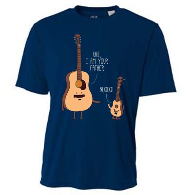 Uke I Am Your Father Ukulele Guitar Music Cooling Performance Crew T-Shirt