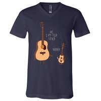 Uke I Am Your Father Ukulele Guitar Music V-Neck T-Shirt