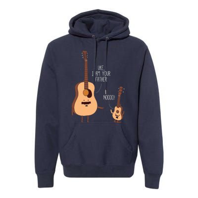 Uke I Am Your Father Ukulele Guitar Music Premium Hoodie