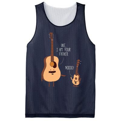 Uke I Am Your Father Ukulele Guitar Music Mesh Reversible Basketball Jersey Tank