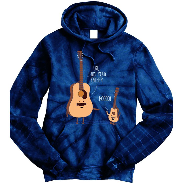 Uke I Am Your Father Ukulele Guitar Music Tie Dye Hoodie