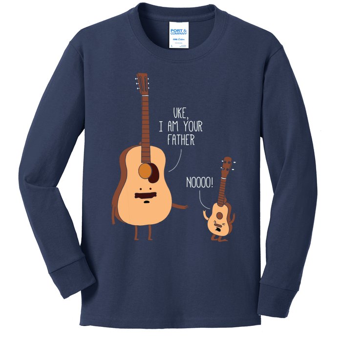 Uke I Am Your Father Ukulele Guitar Music Kids Long Sleeve Shirt