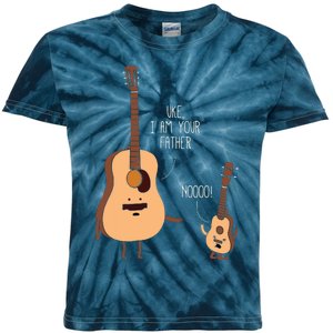 Uke I Am Your Father Ukulele Guitar Music Kids Tie-Dye T-Shirt