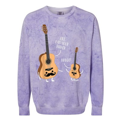 Uke I Am Your Father Guitar Ukulele Music Hilarious Gift Colorblast Crewneck Sweatshirt