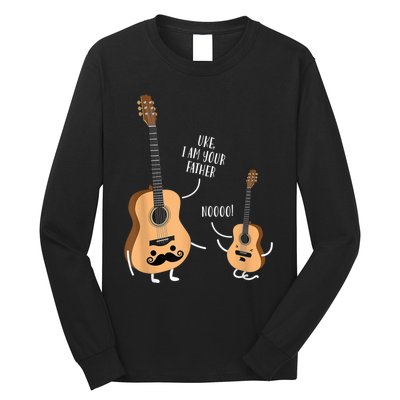 Uke I Am Your Father Guitar Ukulele Music Hilarious Gift Long Sleeve Shirt