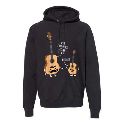 Uke I Am Your Father Guitar Ukulele Music Hilarious Gift Premium Hoodie