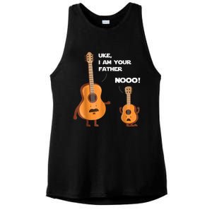 Uke I Am Your Father Guitar Ukulele Music Hilarious Gift Ladies PosiCharge Tri-Blend Wicking Tank