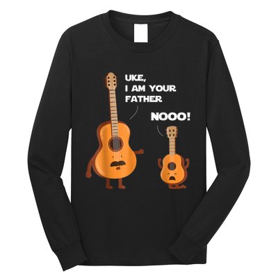 Uke I Am Your Father Guitar Ukulele Music Hilarious Gift Long Sleeve Shirt