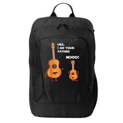 Uke I Am Your Father Guitar Ukulele Music Hilarious Gift City Backpack