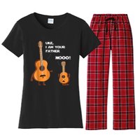 Uke I Am Your Father Guitar Ukulele Music Hilarious Gift Women's Flannel Pajama Set