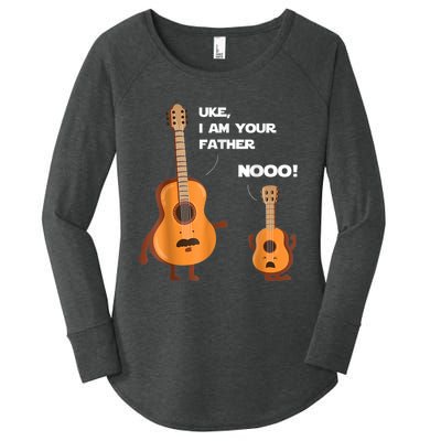 Uke I Am Your Father Guitar Ukulele Music Hilarious Gift Women's Perfect Tri Tunic Long Sleeve Shirt