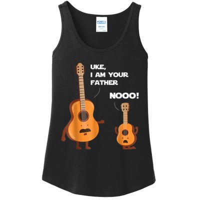 Uke I Am Your Father Guitar Ukulele Music Hilarious Gift Ladies Essential Tank