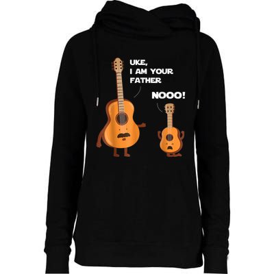 Uke I Am Your Father Guitar Ukulele Music Hilarious Gift Womens Funnel Neck Pullover Hood