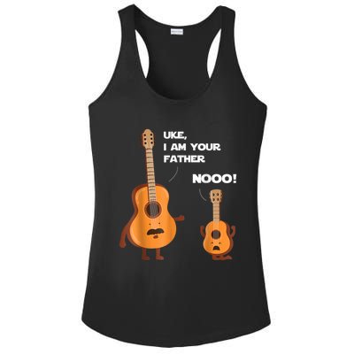 Uke I Am Your Father Guitar Ukulele Music Hilarious Gift Ladies PosiCharge Competitor Racerback Tank