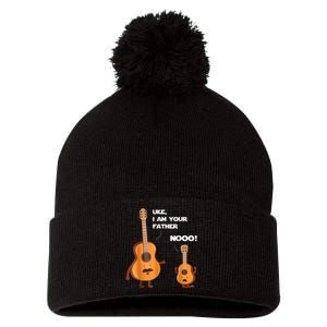 Uke I Am Your Father Guitar Ukulele Music Hilarious Gift Pom Pom 12in Knit Beanie