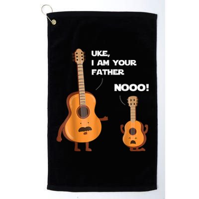 Uke I Am Your Father Guitar Ukulele Music Hilarious Gift Platinum Collection Golf Towel