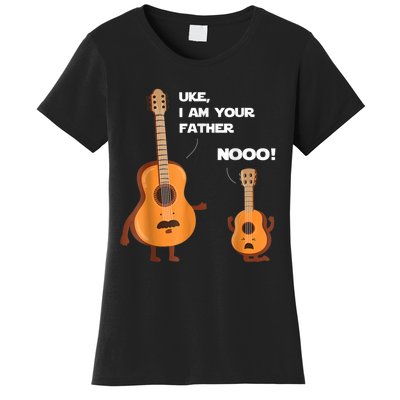 Uke I Am Your Father Guitar Ukulele Music Hilarious Gift Women's T-Shirt