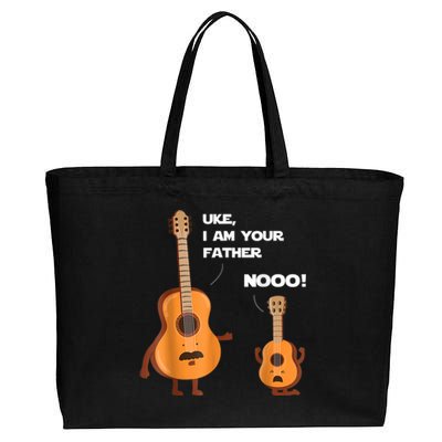 Uke I Am Your Father Guitar Ukulele Music Hilarious Gift Cotton Canvas Jumbo Tote