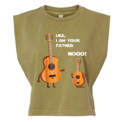 Uke I Am Your Father Guitar Ukulele Music Hilarious Gift Garment-Dyed Women's Muscle Tee