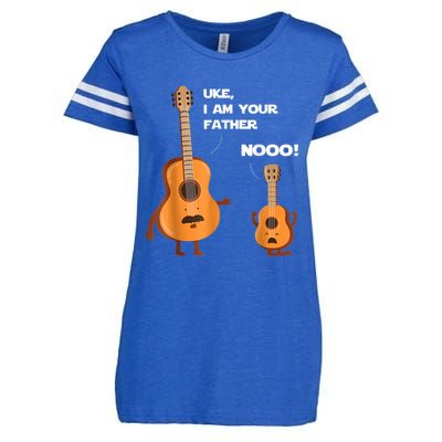 Uke I Am Your Father Guitar Ukulele Music Hilarious Gift Enza Ladies Jersey Football T-Shirt