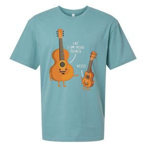 Uke I Am Your Father Funny Daddy Papa Fathers Day Gift Idea Sueded Cloud Jersey T-Shirt