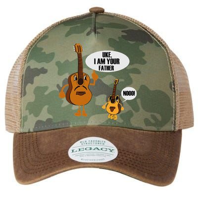 Uke I Am Your Father Ukulele Guitar Funny Fathers Day Gift Legacy Tie Dye Trucker Hat