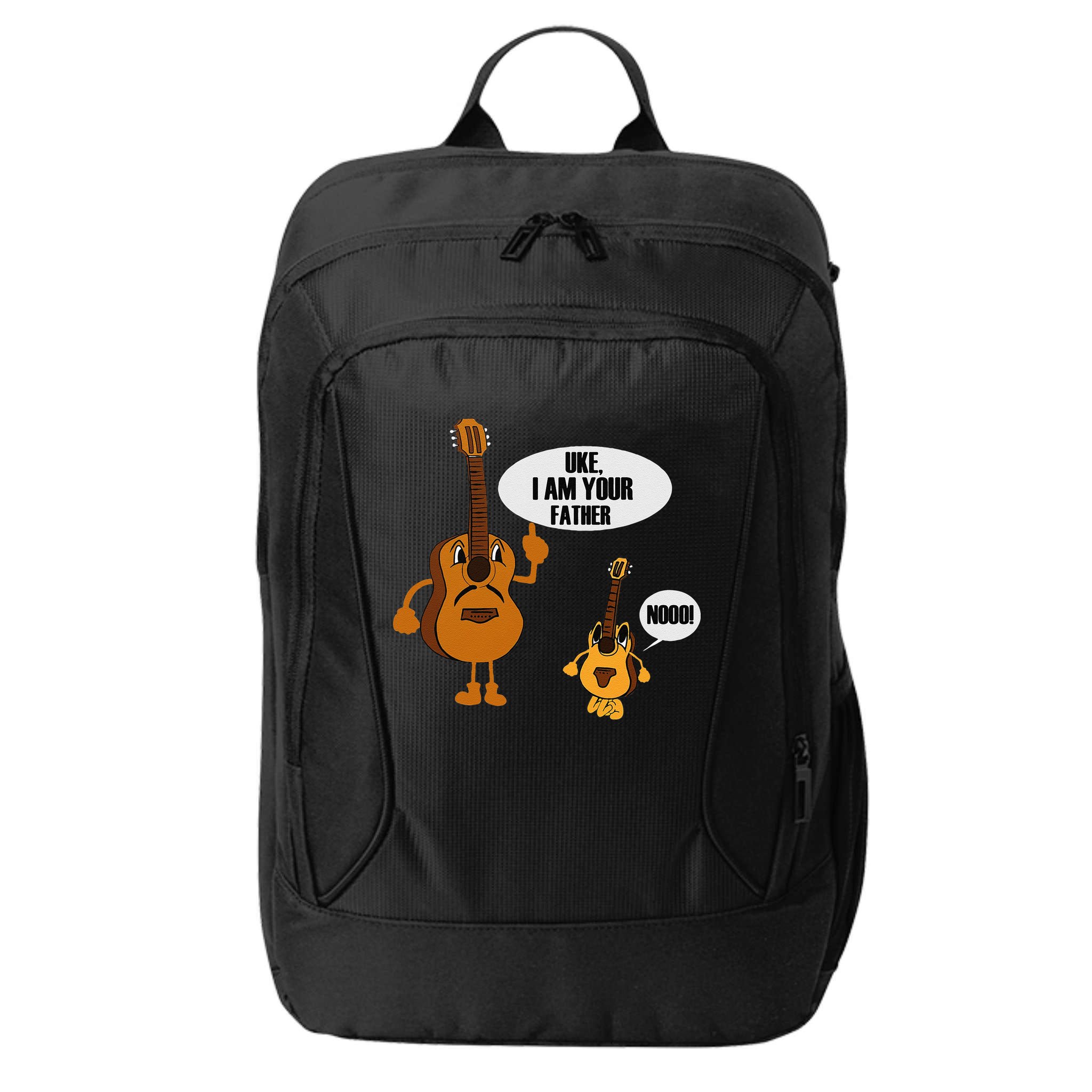 Uke I Am Your Father Ukulele Guitar Funny Fathers Day Gift City Backpack