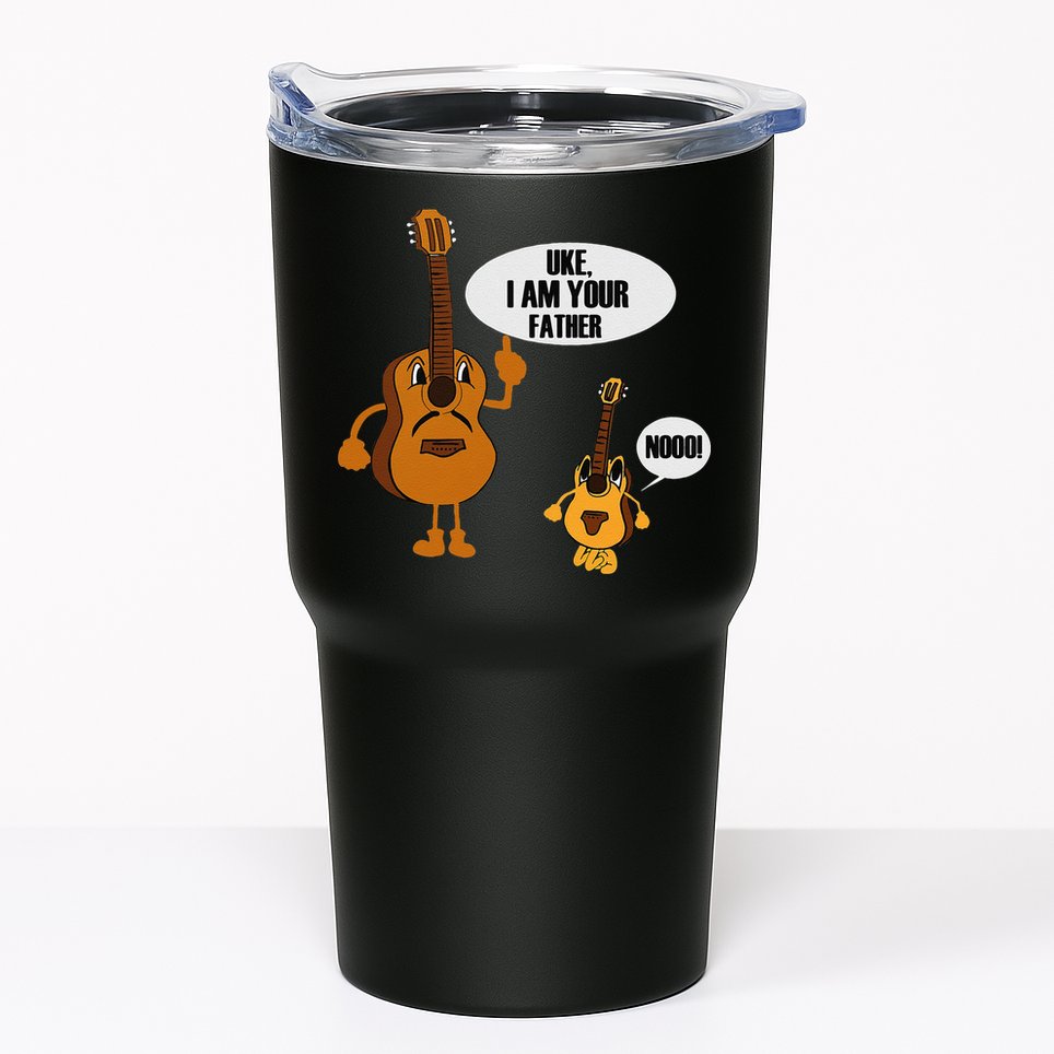 Uke I Am Your Father Ukulele Guitar Funny Fathers Day Gift Tumbler