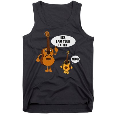 Uke I Am Your Father Ukulele Guitar Funny Fathers Day Gift Tank Top