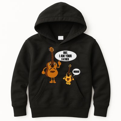 Uke I Am Your Father Ukulele Guitar Funny Fathers Day Gift Kids Hoodie