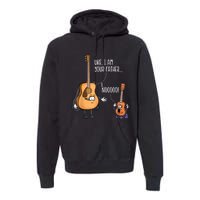 Uke I Am Your Father Guitar Ukulele Music Hilarious Gift Premium Hoodie