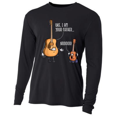 Uke I Am Your Father Guitar Ukulele Music Hilarious Gift Cooling Performance Long Sleeve Crew