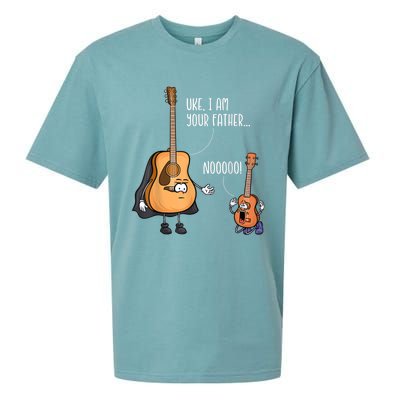 Uke I Am Your Father Guitar Ukulele Music Hilarious Gift Sueded Cloud Jersey T-Shirt